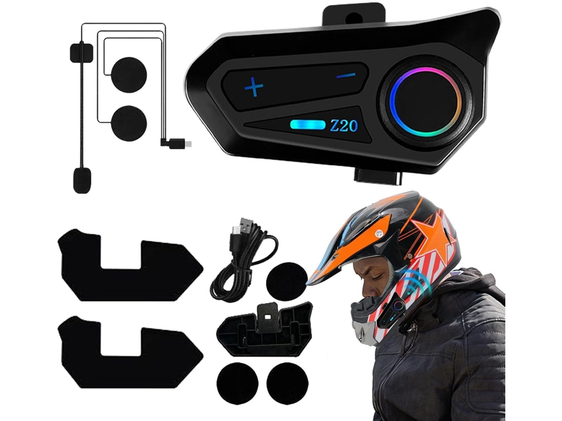 Fones De Ouvido Para Capacete De Motocicleta - Sistema De Comunicação Com Carregamento Tipo C, Longa Vida Útil