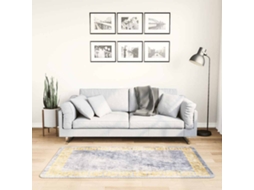 Vidaxl Tapete Lavável 80x150 Cm Cinzento