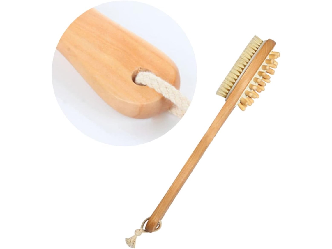 Escova De Banho Dupla Face Vicasky Para O Corpo, Escova De Chuveiro Com Cabo Longo Para Cuidados O Corpo