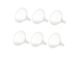 Pequenos Funis de Plástico, Fáceis Manusear, Descartáveis, Conjunto 6 Unidades, para Enchimento, CHABERLU