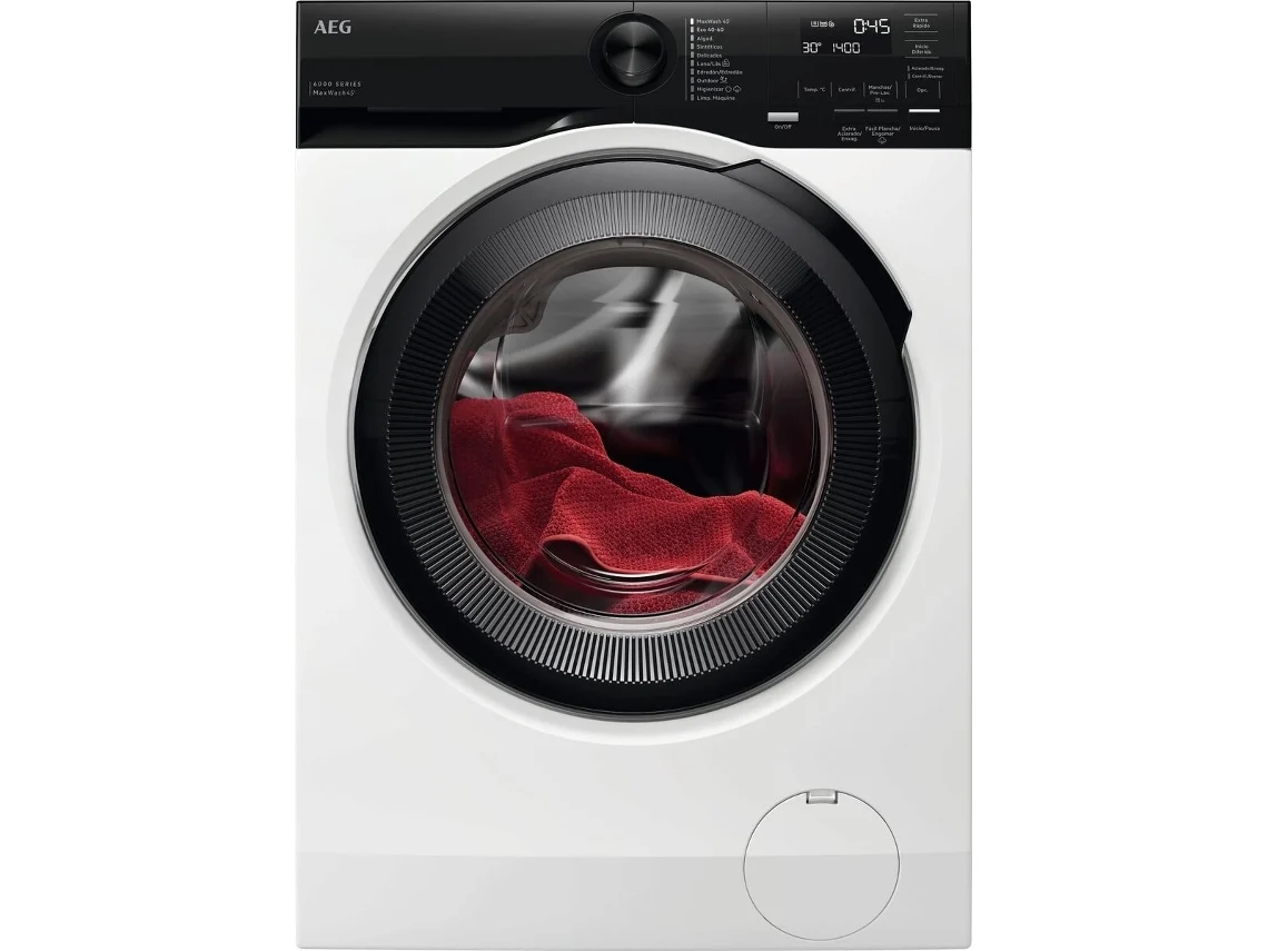 Máquina de Lavar Roupa AEG LFE6G54H4B (10,5 kg ¿ 1400 rpm ¿ Branco - A)