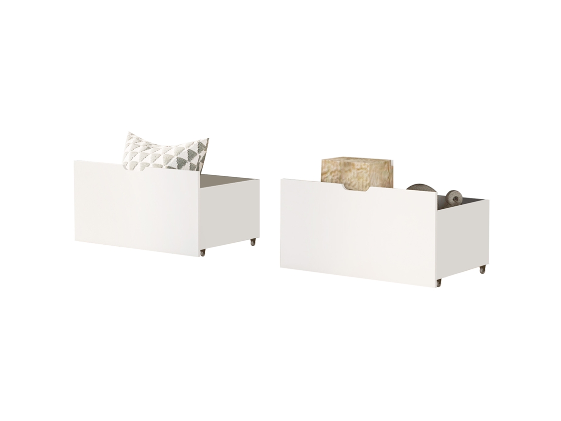 Conjunto de 2 Gaveteiros Compatíveis com Cama Infantil. VSOGA