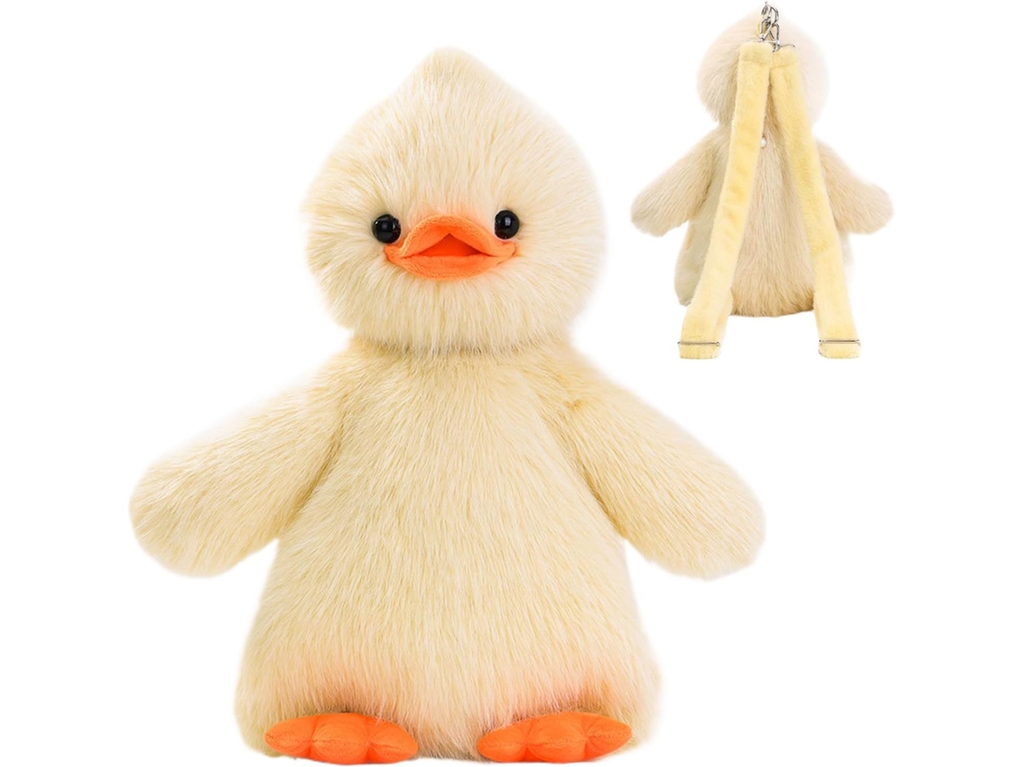 Mochila Aconchegante de Desenho Animado Pato Pel Cia com Al a Ajust Vel Adere os Fotogr Ficos Estilosos VAYOTOY