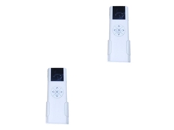 Controle Remoto Multicanal, Branco, para Rolo Elétrico AC114, 01, 1 Controle, 2 Conjuntos YURU