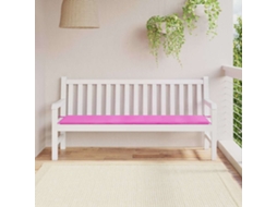 Vidaxl Almofada Para Banco Tecido Oxford Rosa 180 X 50 X 3 Cm
