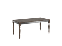 Mesa de Refeição ITAMOBY Romagna Iron (90x180/284 - Painéis em Melamina - Nogueira)