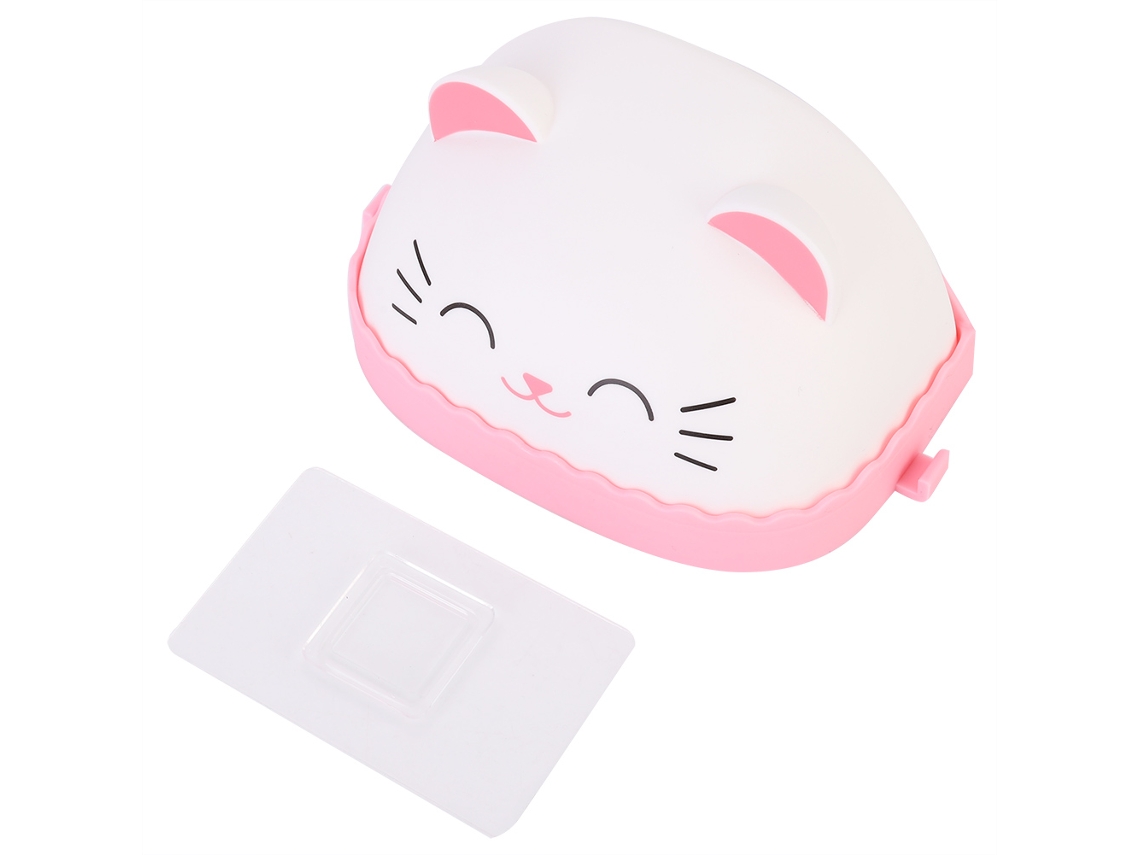 Prato de Sabão Parede Sem Perfurar Dispenser Armazenamento Animal de Desenho Animado 1 S/MARCA
