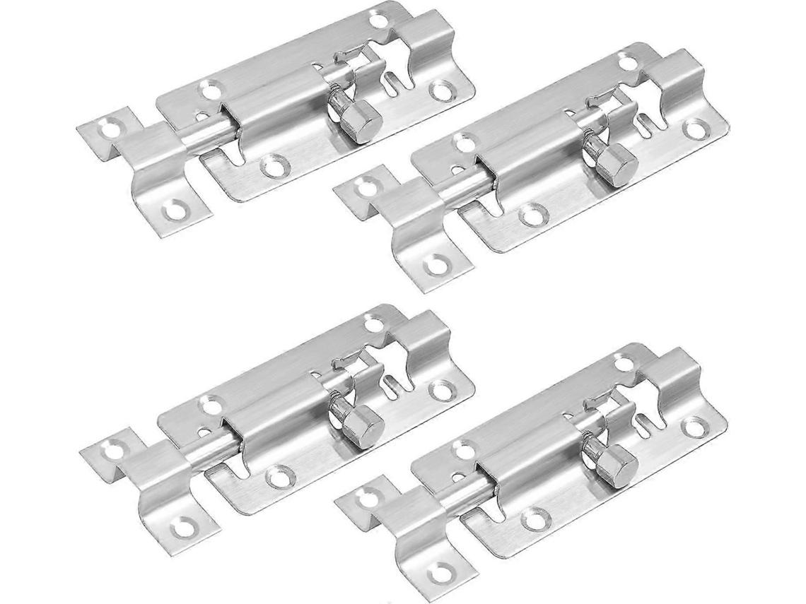 Conjunto De 4 Trancas De Porta Tipo Barril De 3 Polegadas, Reforçadas, Hardware Para Casa