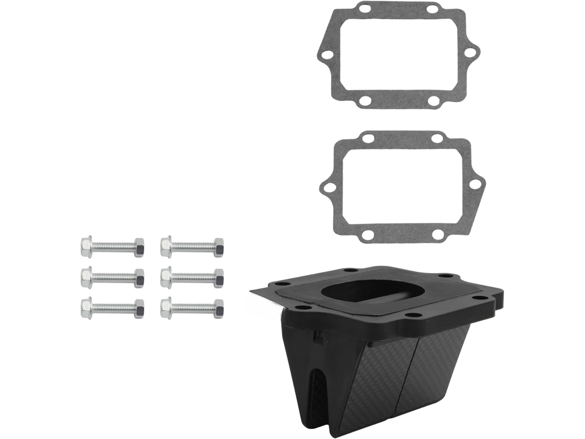 Válvula de Palheta para Motocicleta Folhas Fibra Carbono Kawasaki Krr Fabricada Materiais Duráveis Garantindo