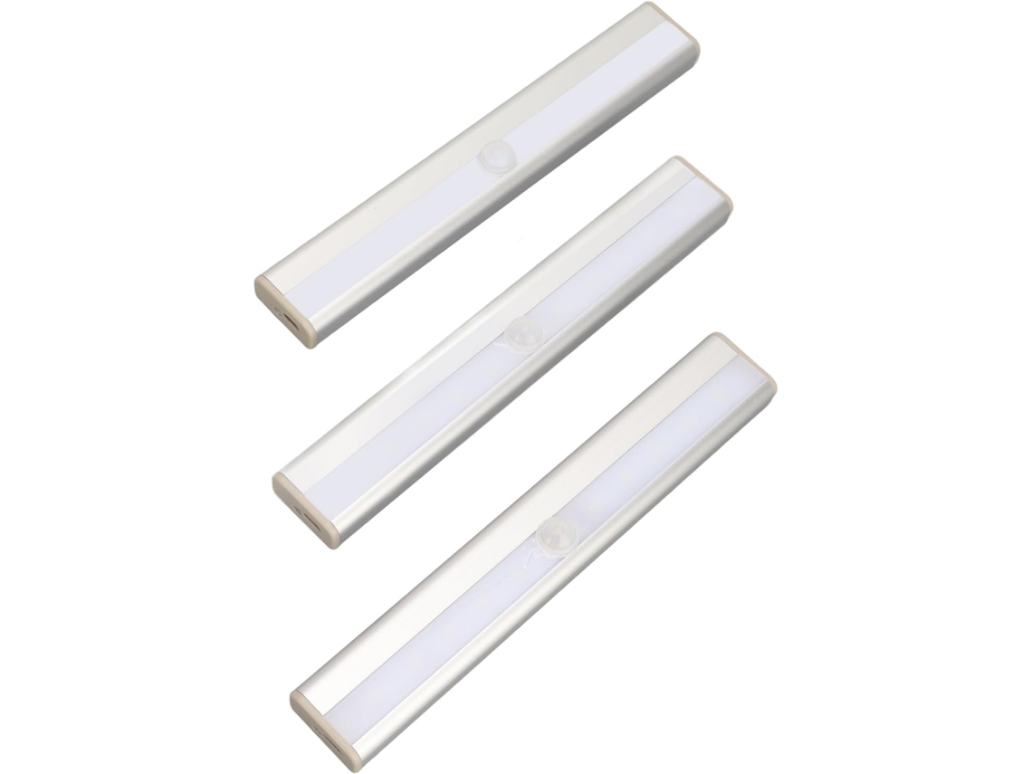 Conjunto De 3 Luzes Led Com Sensor Movimento Alomejor, Brilhantes E