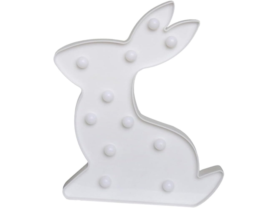 Luminária De Mesa Decorativa Doitool Creative Rabbit Led, Sem Pilhas,