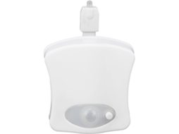 Luz De Vaso Sanitário Com Sensor Movimento, Noturna Led 8 Cores,