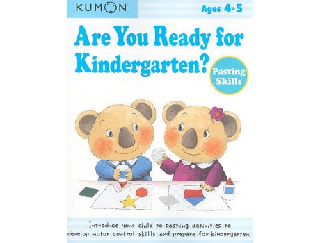 Livro are you ready for kindergarten? pasting skills de kumon (inglês)