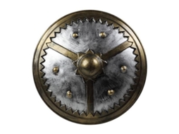 Escudo Dourado Cinzento Ø 59 Cm