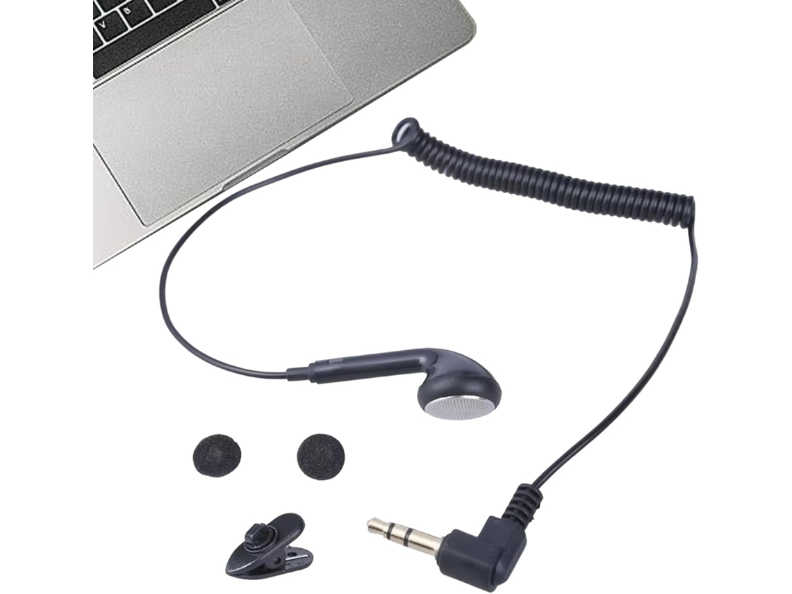 Fone De Ouvido Com Fio E Mola Unilateral – Mono 3,5 Mm
