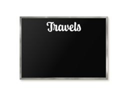 Quadro magnético de parede para viagens, ideal para o quarto, Espelharte (70x50 cm)