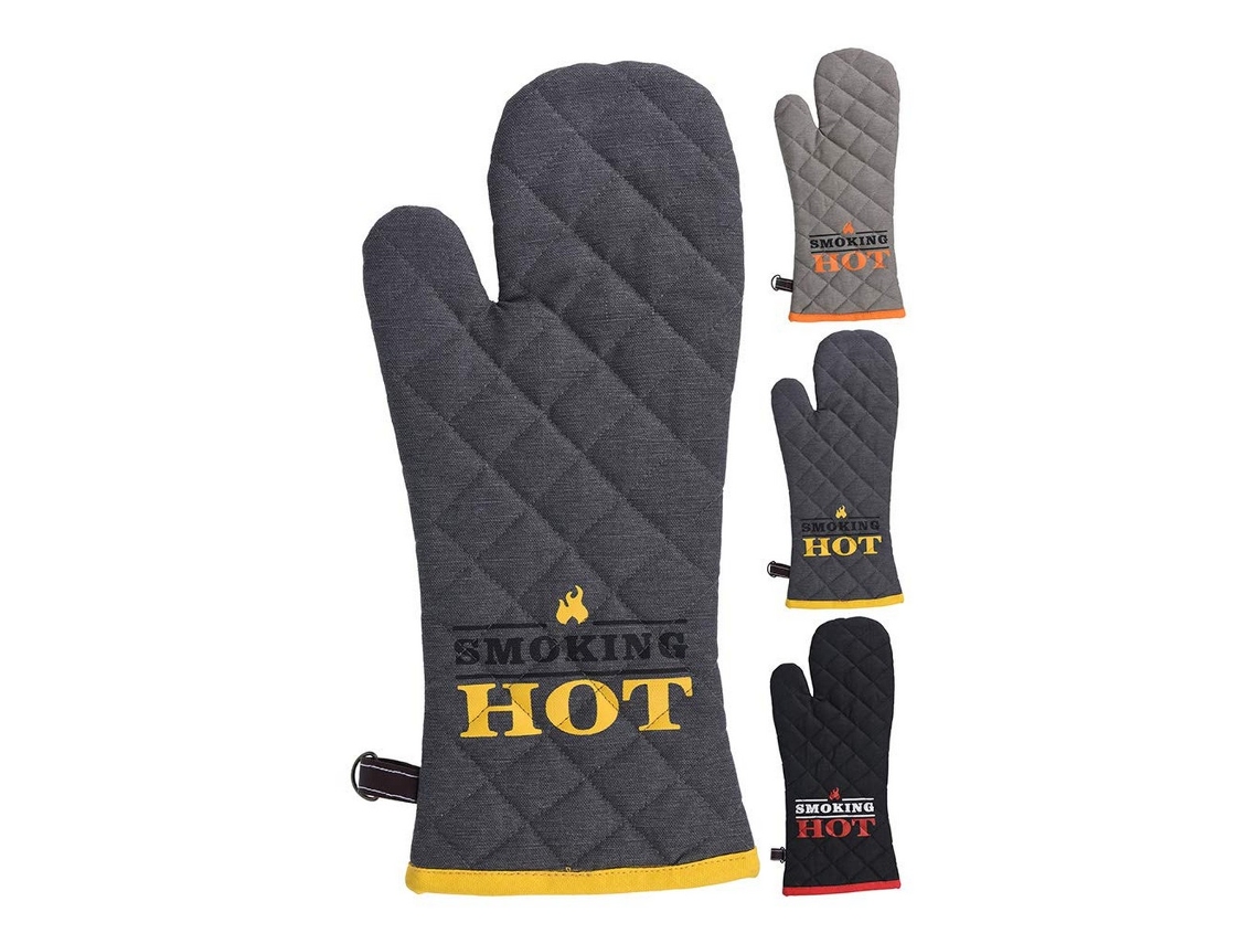 Luva para o Forno Excellent Houseware Smoking Hot Algodão Pele (18x43 cm)