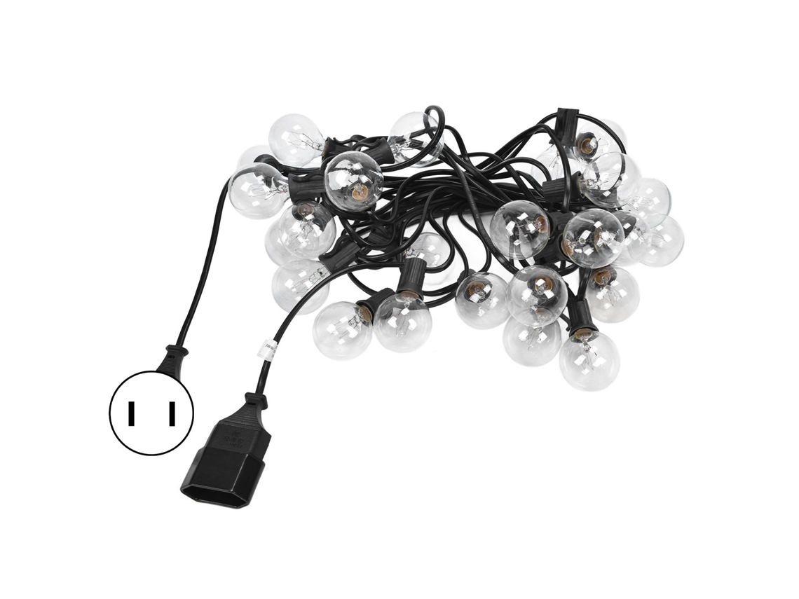 Luz de Fio de Bola G40 7.65m 25led Ip Água para Jardim