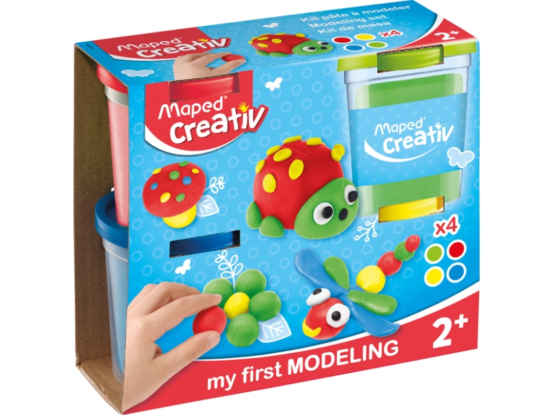 Meu Primeiro Kit De Plasticina Maped Creativ 4 Cores