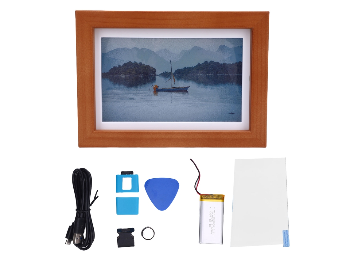 Quadro E ink 7,3" E6 Madeira Sólida LAXISCREED