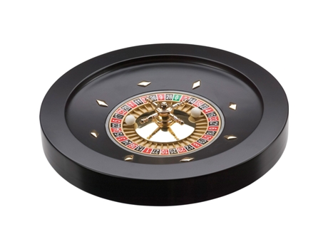 Roleta De Madeira Preta 36 Cm Longfield