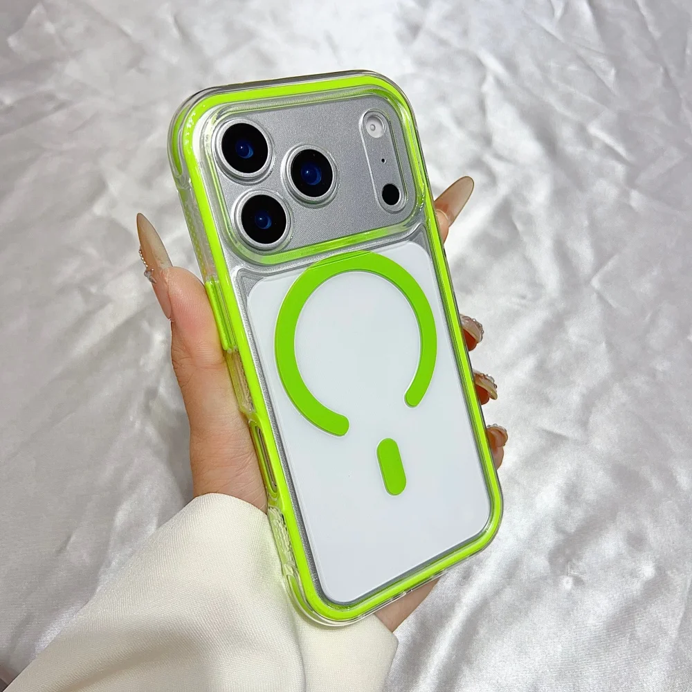 Capa Magsafe Para Iphone 11 Pro Max (verde) Com Faixa Antiderrapante Original E Fecho Magnético.