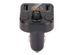 Cargador de Coche AQUAFORGE con Bluetooth 5.0, Transmisor FM y Carga Rápida