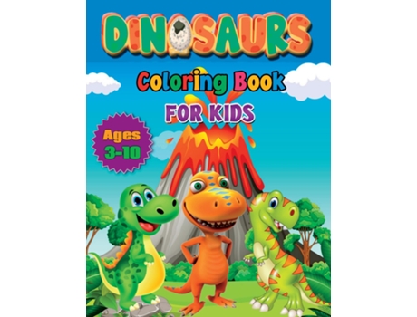 Livro Coloring Book for Kids Ages 3-10 Dinosaurs Coloring Books de Miguel Méndez (Inglês)