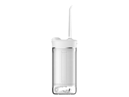 Irrigador oral portátil SFUSHOS para uso doméstico, com bomba de pressão e carrinho UV (branco)