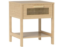 Mesa Cabeceira Rattan 1 Gaveta Natural 40x40x48,4cm