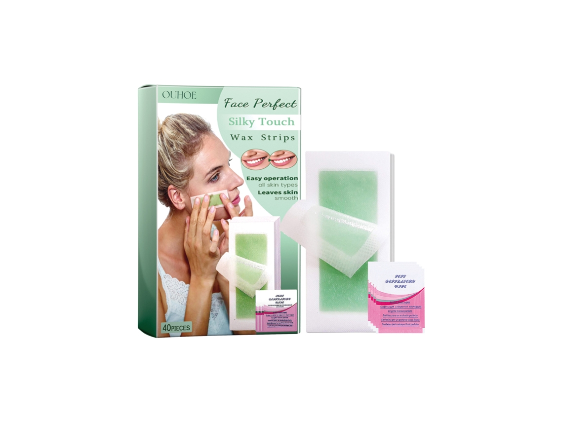 Tiras de Cera para Remoção de Cabelo Labial, Suaves e Hidratantes LAXISCREED
