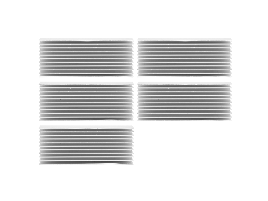 5 Dissipadores de Calor de Alumínio para CPU 40x20x100mm