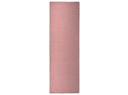 Vidaxl Tapete De Tecido Plano Para Exterior 80x250 Cm Vermelho