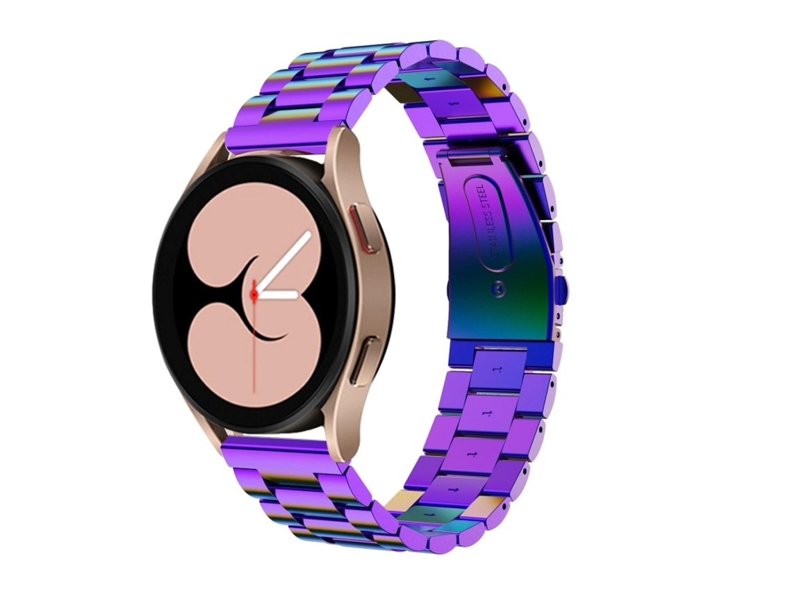 Bracelete Universal para Samsung Galaxy Watch 4 com Cabeça Plana e Três Contas Colorido XIAOMOYU (40mm/44mm)