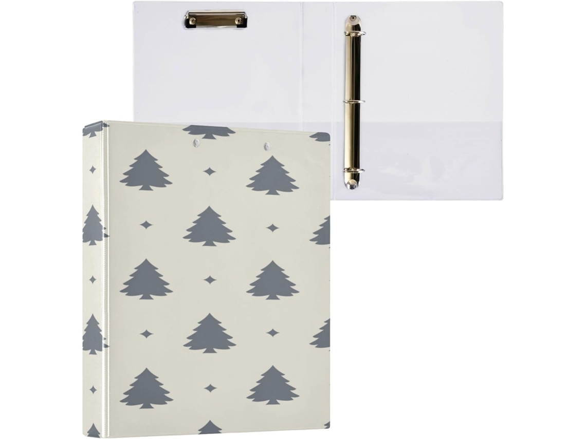Conjunto de 1 1/2 Fichário com Argolas 2,5 Cm e Bolsos Internos para Tamanho Carta , Capa Dura (27,9 X 21,6 Cm)