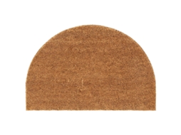 Vidaxl Tapete De Porta Semicircular 40x60 Cm Fibra Coco Tufada Natural