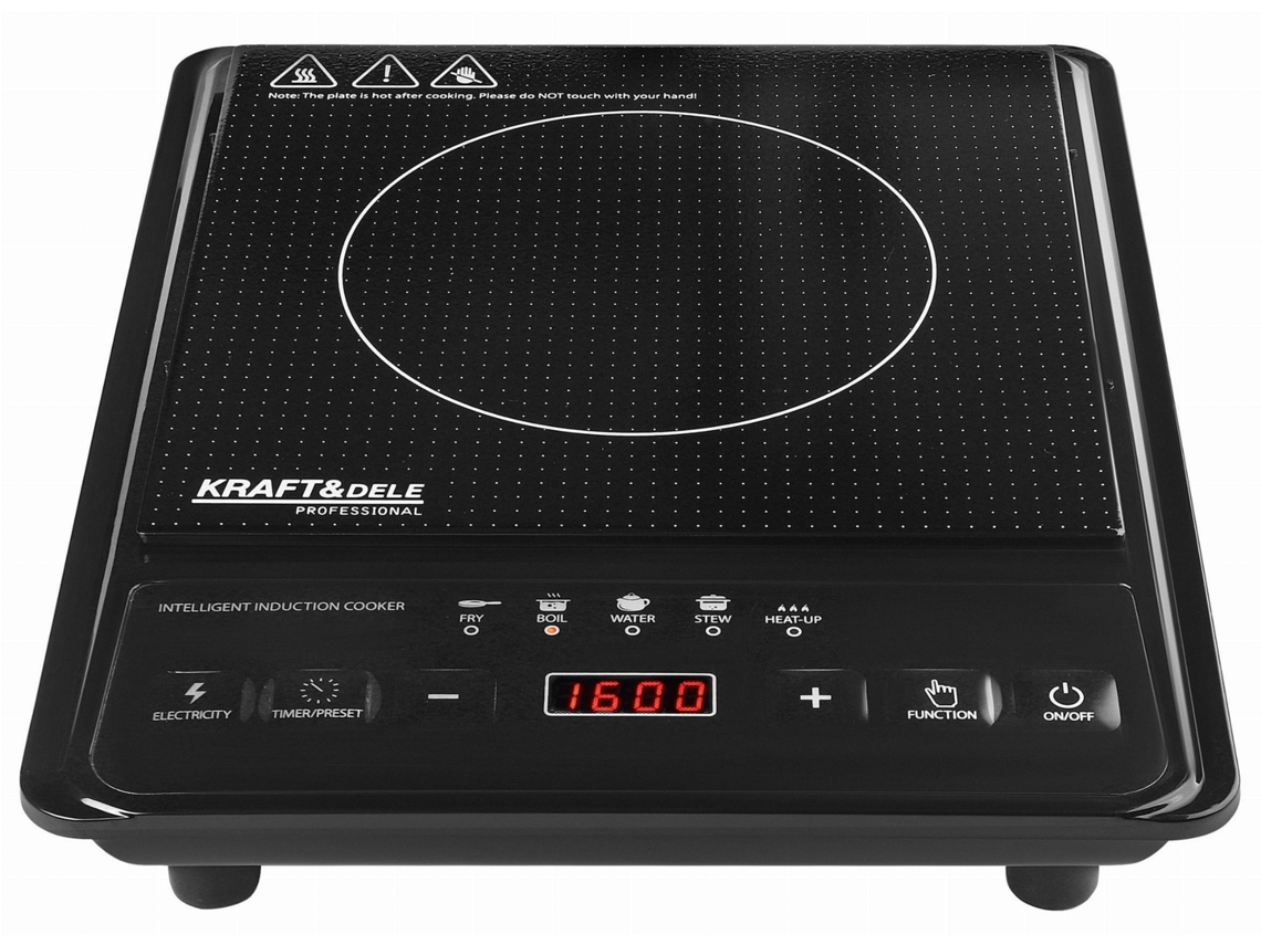 Indutech Placa De Indução Elétrica 2000w Potência Ajustável E Modos De Fritura E Preparação Rápida Entrepot Brico