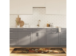Vidaxl Tapete De Cozinha Lavável 60x180 Cm Multicor