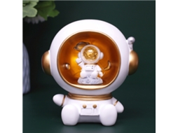 2026 lâmpada de Mesa Astronauta Adornos de Resina Sintética para Sala Estante de Vinho Máscara Branca
