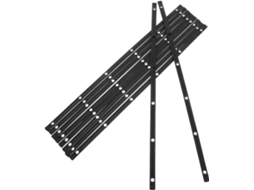 Conjunto De 10 Corrediças Gaveta Plástico Preto, Trilhos De Reposição 28cm 11 Polegadas