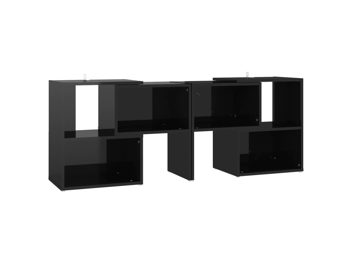 TV Móvel com Derivados Madeira Branco Brilhante MAISON EXCLUSIVE (104x30x52 cm)
