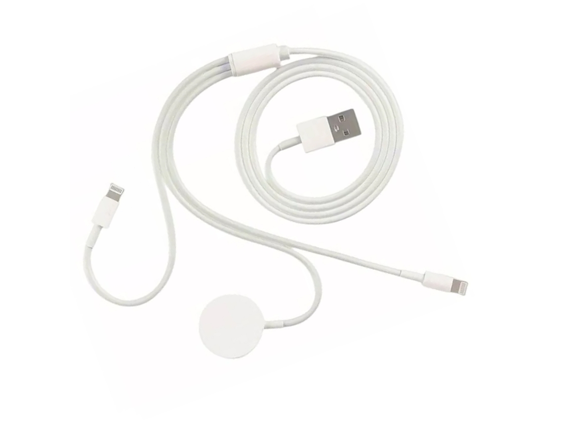 Carregador Sem Fio 3 em 1, Apple Watch, magnético