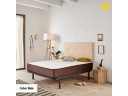 Pack Colchão + Cabeceira Estofada + Sommier 150x190 | Bege