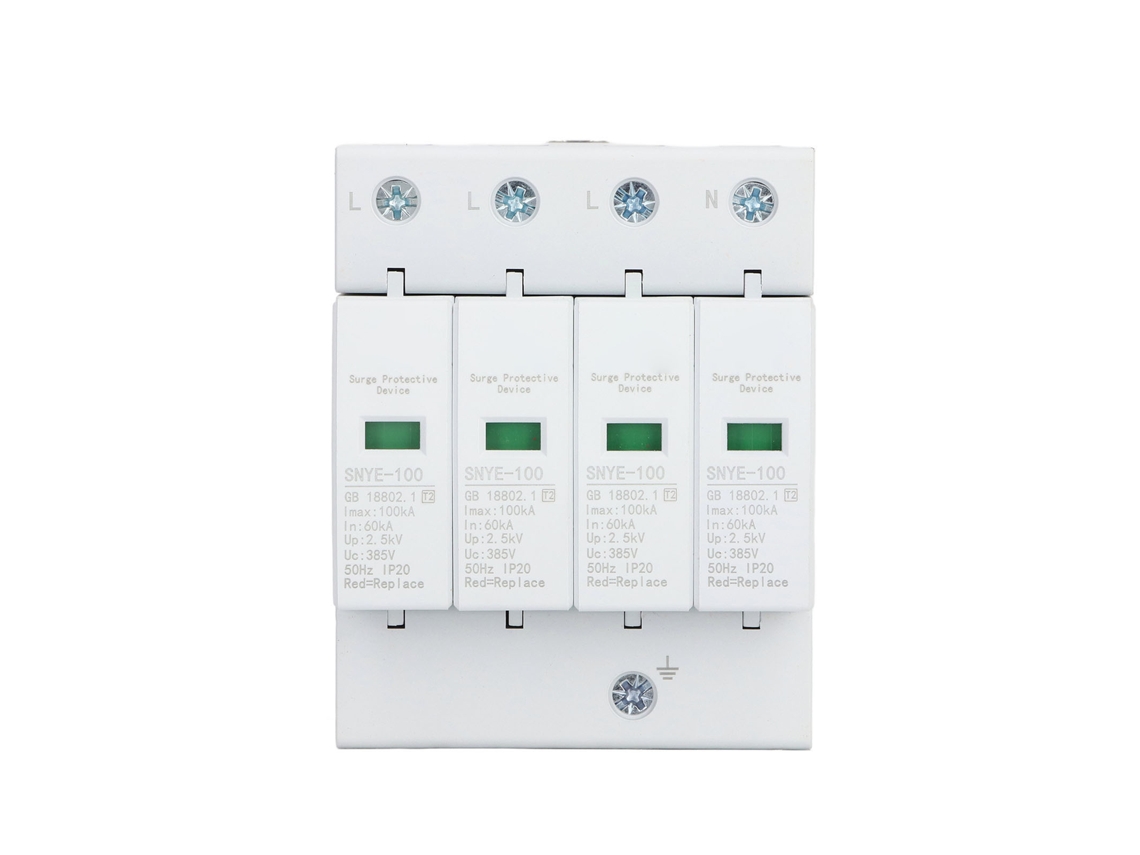 Protector De Tensão 100ka Para Quadro De Distribuição 4p 385v - Dispositivo De Proteção Contra Surtos