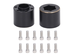 Mali 2pcs Adaptador de Cubo Hexagonal de Roda de Latão 1.9 2.2 Polegadas para Carro Controle Remoto 18.5mm