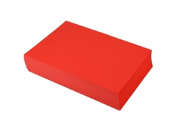 Papel Colorido Vermelho Para Artesanato, 120 G, 21 X 29,5 Cm, Criativo Merkloos