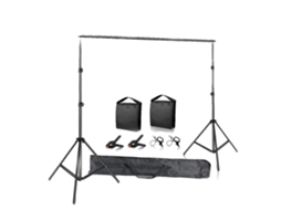 Kit De Suporte Para Fundo De Fotografia, Barra Transversal Ajustável, Construção Leve, 2000x3000mm, Novo Adicionar Saco De Areia