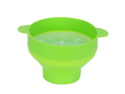Cubo De Pipocas De Silicona Plegável Com Tampa E Alça, Fermentador Diy Para Micro-ondas, Acessório De Cozinha Verde