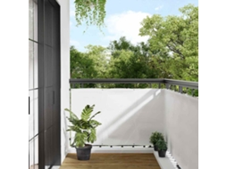 Vidaxl Tela De Varanda 90x800 Cm 100% Poliéster Oxford Branco