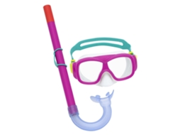 Conjunto De Mergulho Com Snorkel Bestway 24035 Rosa
